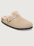 Boston - Taupe Suede/ Sandcastle Shearling