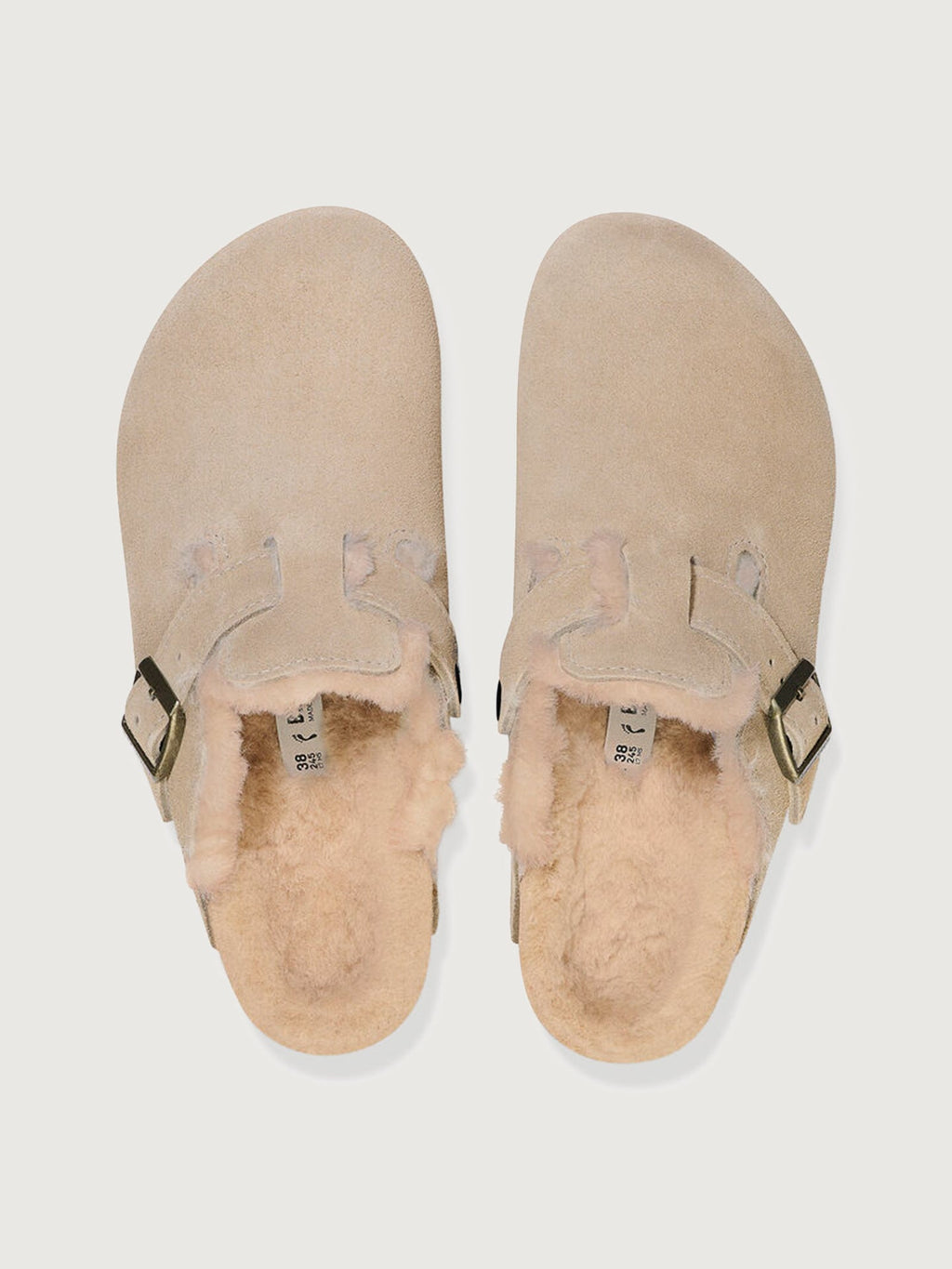 Boston - Taupe Suede/ Sandcastle Shearling