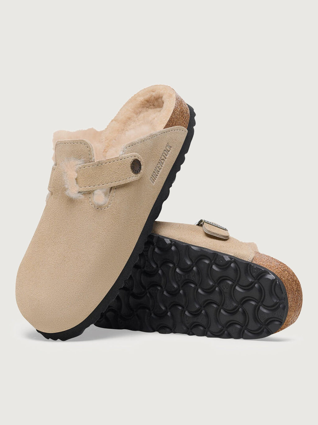 Boston - Taupe Suede/ Sandcastle Shearling