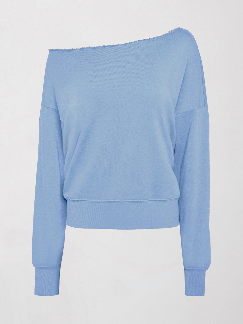 Off Shoulder Sweatshirt in French Terry - Serenity