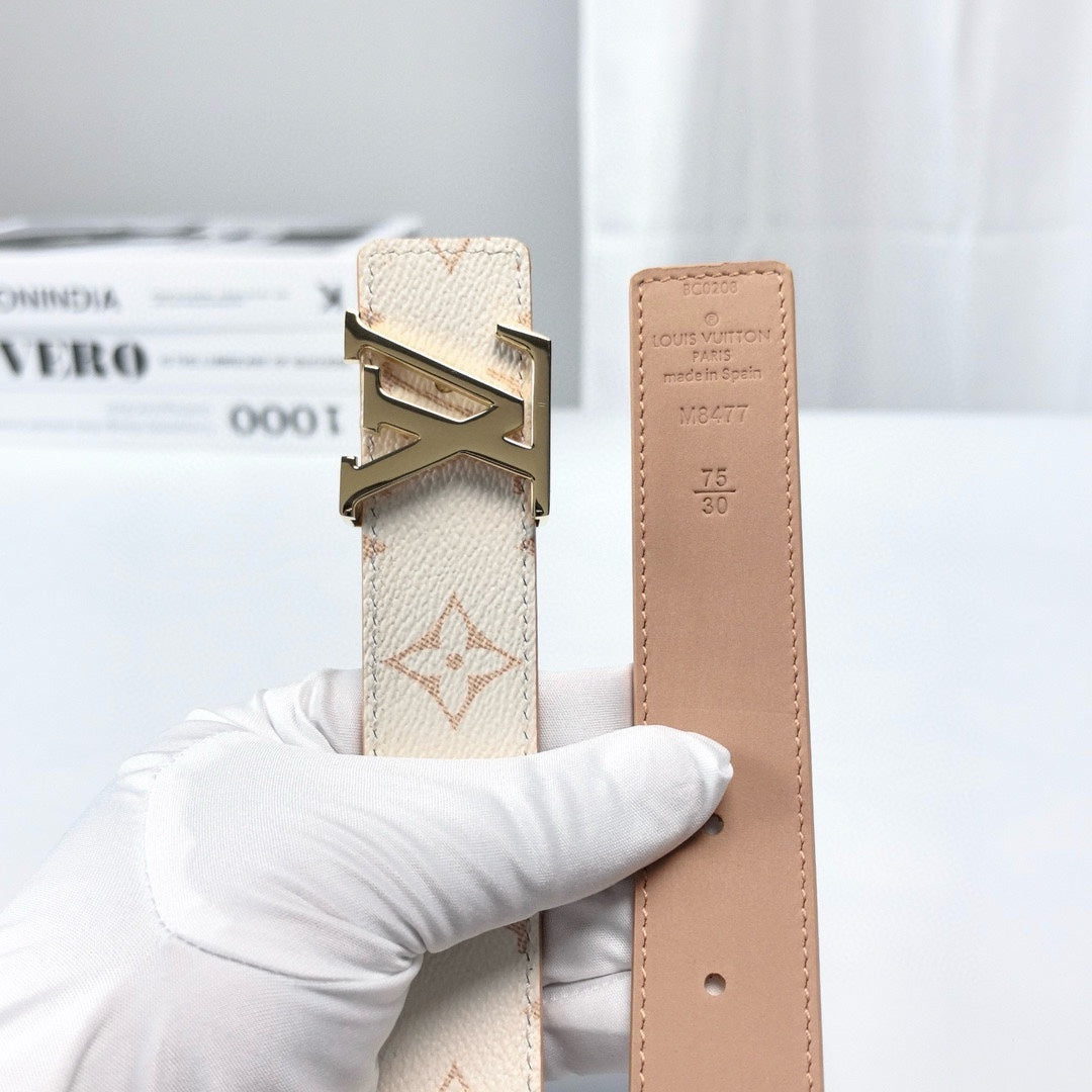 Louis Vuitton LV Initiales Monogram Dune 30mm Reversible Belt