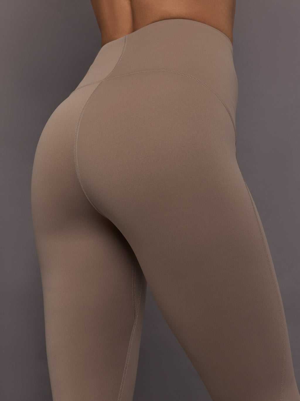adidas by Stella McCartney Studio Ruched Leggings - Chalky Brown
