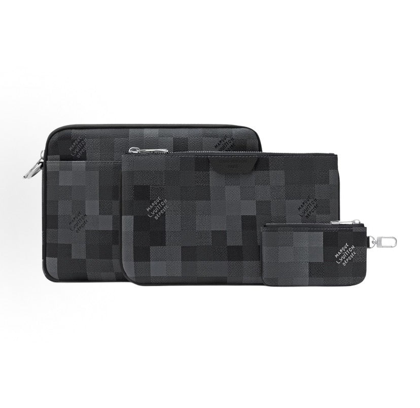 Louis Vuitton Trio Messenger Damoflage Black