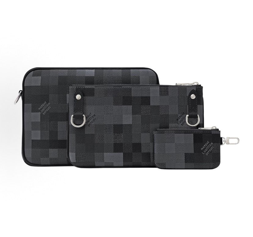 Louis Vuitton Trio Messenger Damoflage Black