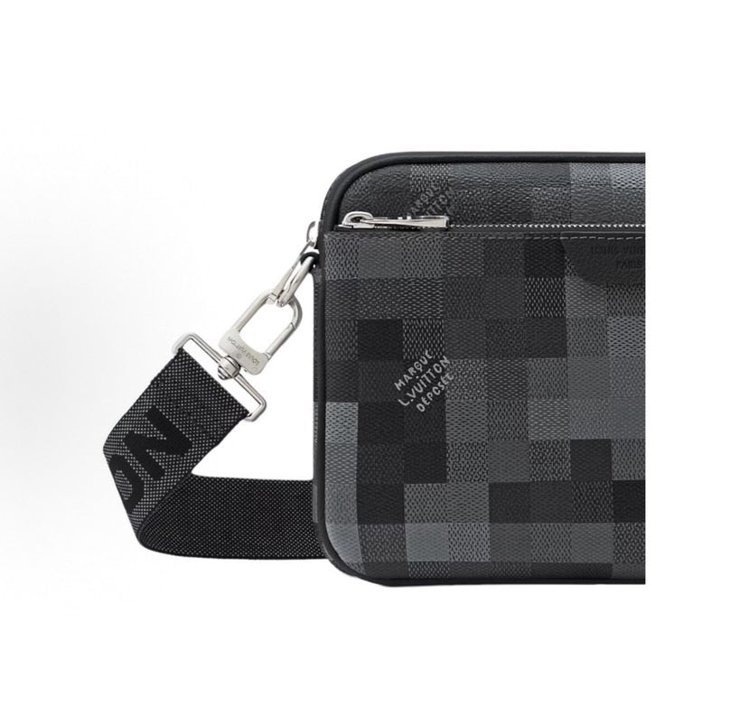Louis Vuitton Trio Messenger Damoflage Black