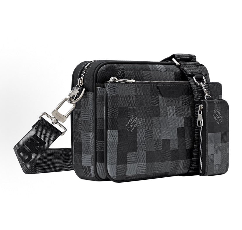 Louis Vuitton Trio Messenger Damoflage Black