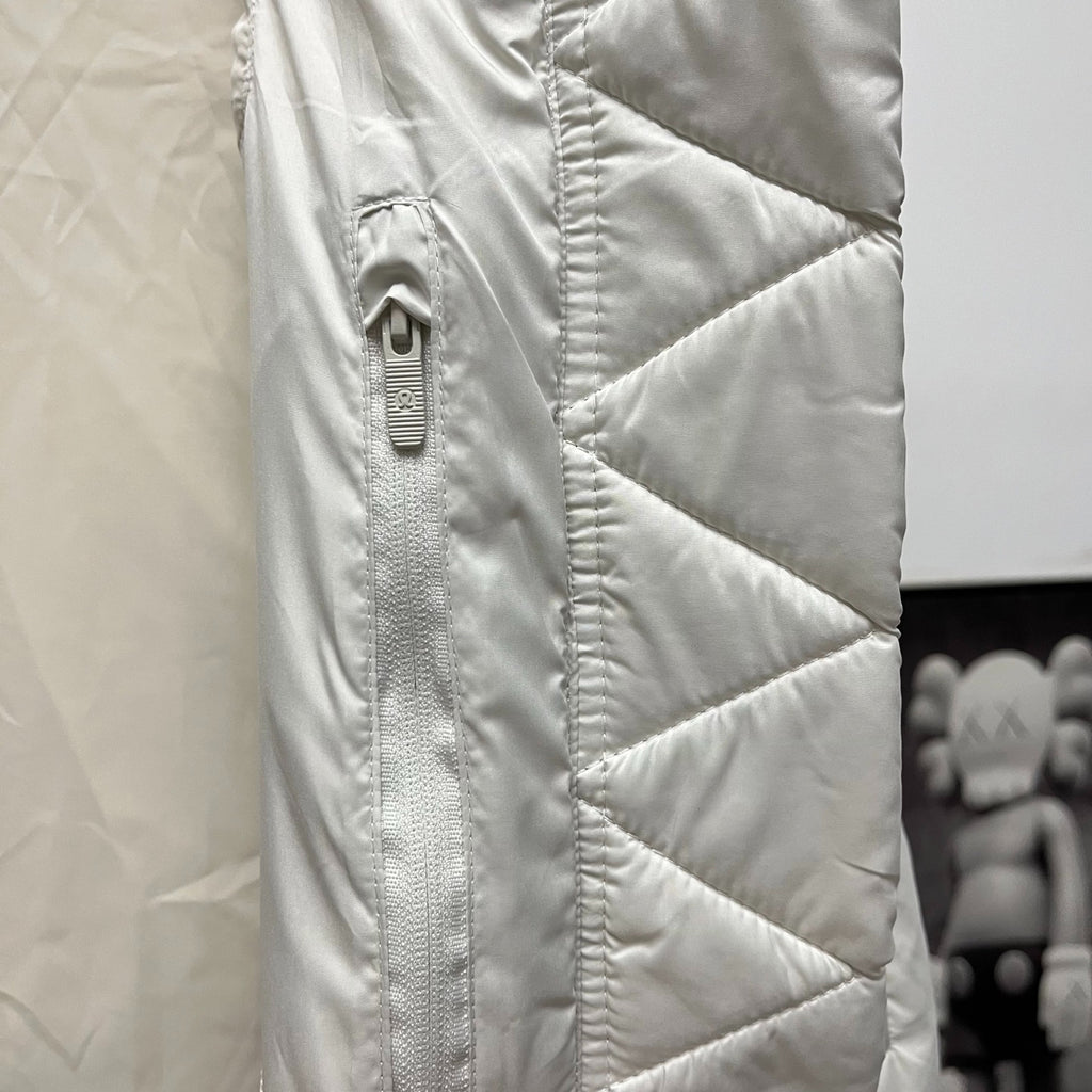 lululemon Women's Wunder Puff Water-Repellent Cropped Down Vest in White