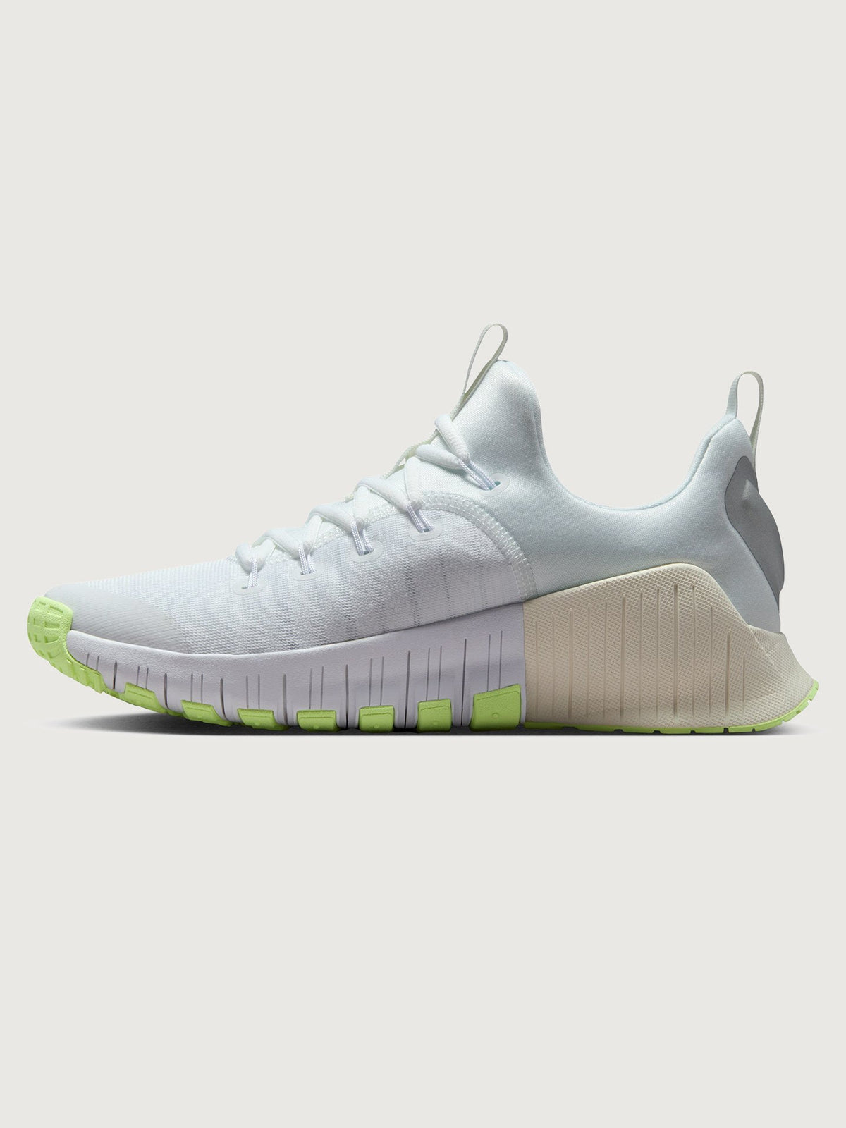 Nike Free Metcon 6 - White/Metallic Silver/Barely Volt/Sail