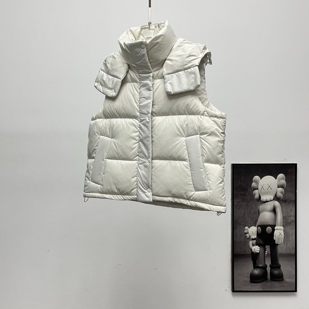 lululemon Women's Wunder Puff Water-Repellent Cropped Down Vest in White