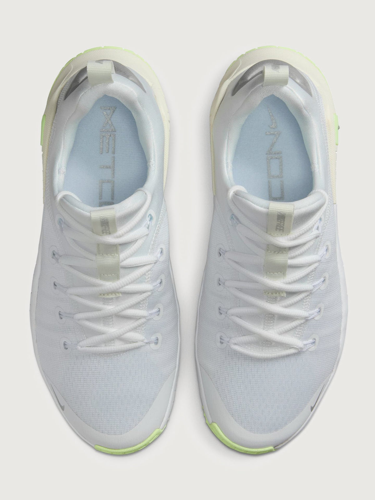 Nike Free Metcon 6 - White/Metallic Silver/Barely Volt/Sail