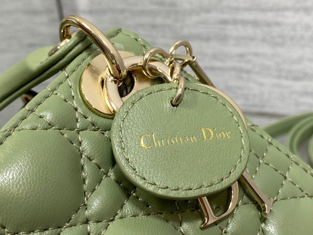micro lady 12 green lambskin ghw