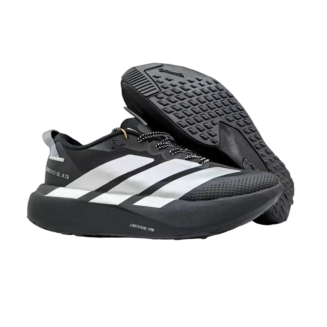adidas Unisex Adizero Evo SL ATR Core Black / Silver Metallic
