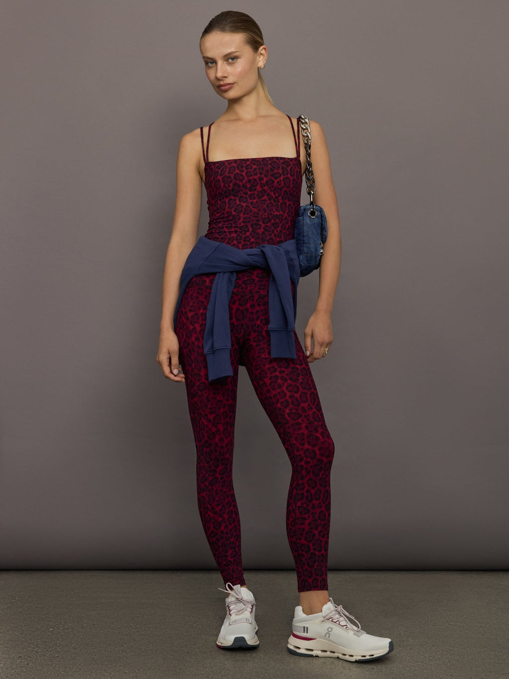 Strappy Tank in Melt - Red Leopard