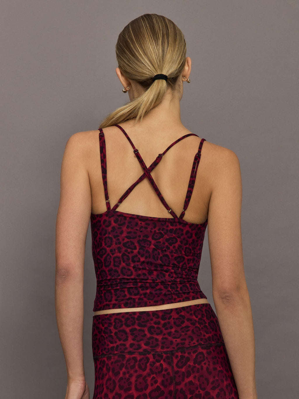 Strappy Tank in Melt - Red Leopard