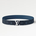 Louis Vuitton LV Initiales 40MM Reversible Belt Monogram Gradient Navy