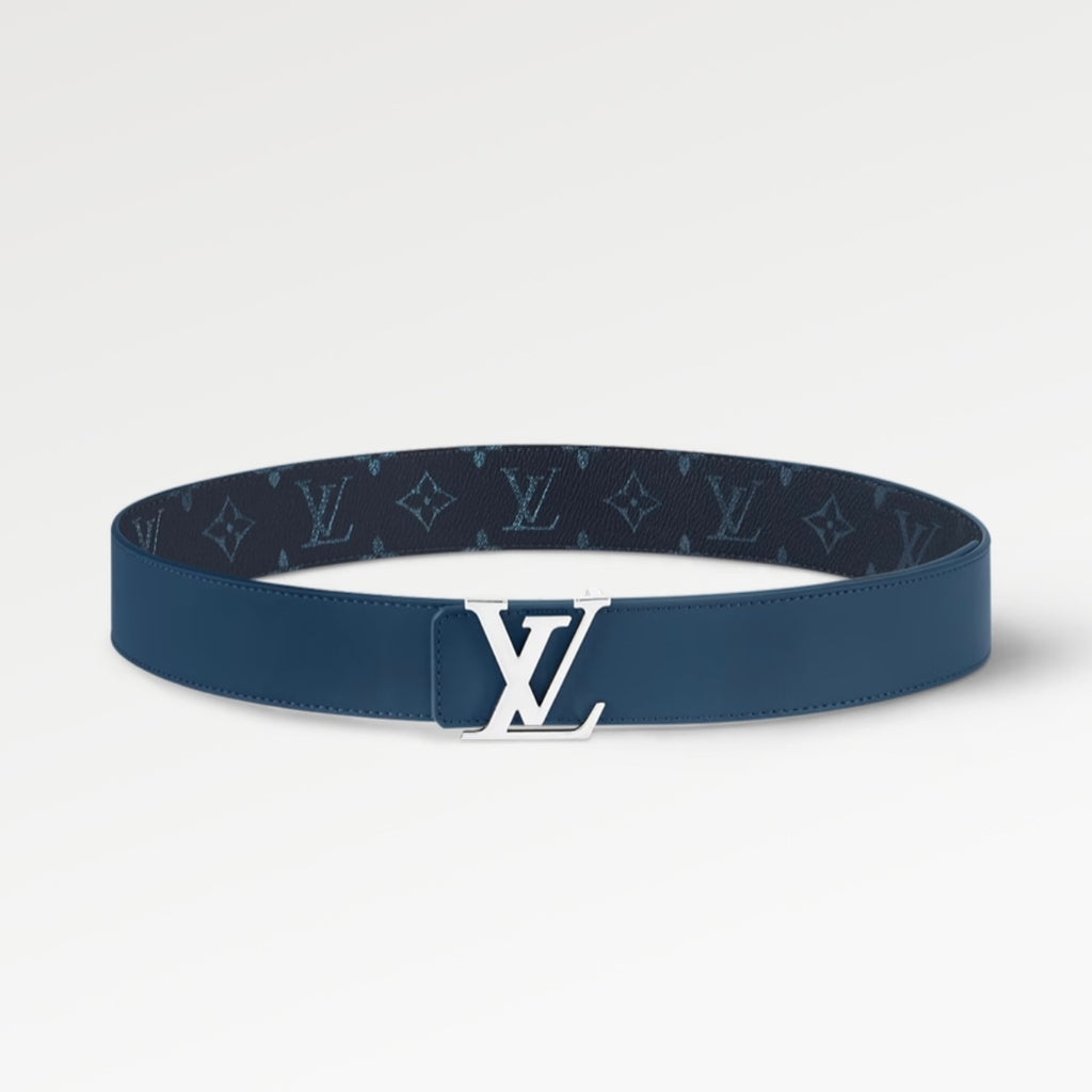Louis Vuitton LV Initiales 40MM Reversible Belt Monogram Gradient Navy