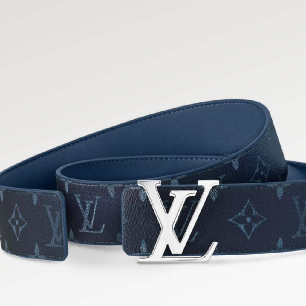 Louis Vuitton LV Initiales 40MM Reversible Belt Monogram Gradient Navy