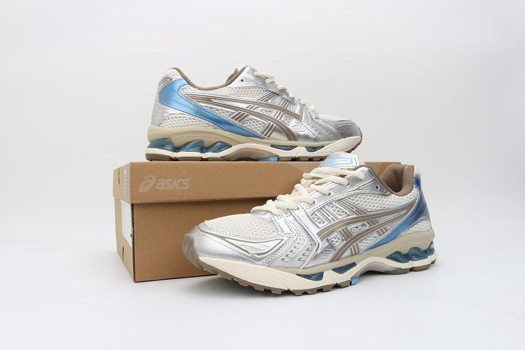 ASICS Unisex GEL-Kayano 14 "Birch / Pure Silver / Teal" (Birch Teal Gold Edition)