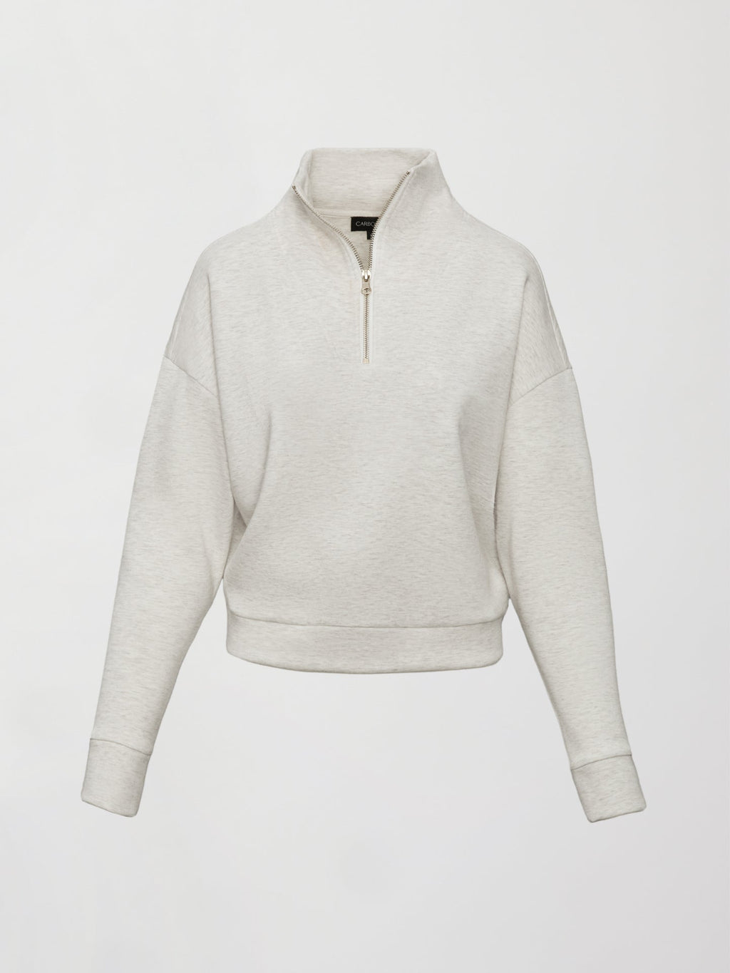 Half Zip Pullover in Interlock - Moonbeam