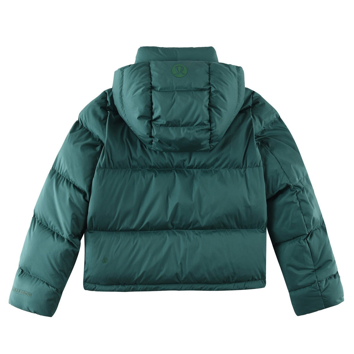 lululemon Women's Wunder Puff Water-Repellent Cropped Down Jacket in Storm Teal