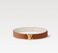 Louis Vuitton LV Initiales 30MM Reversible Belt Cognac Brown Monogram