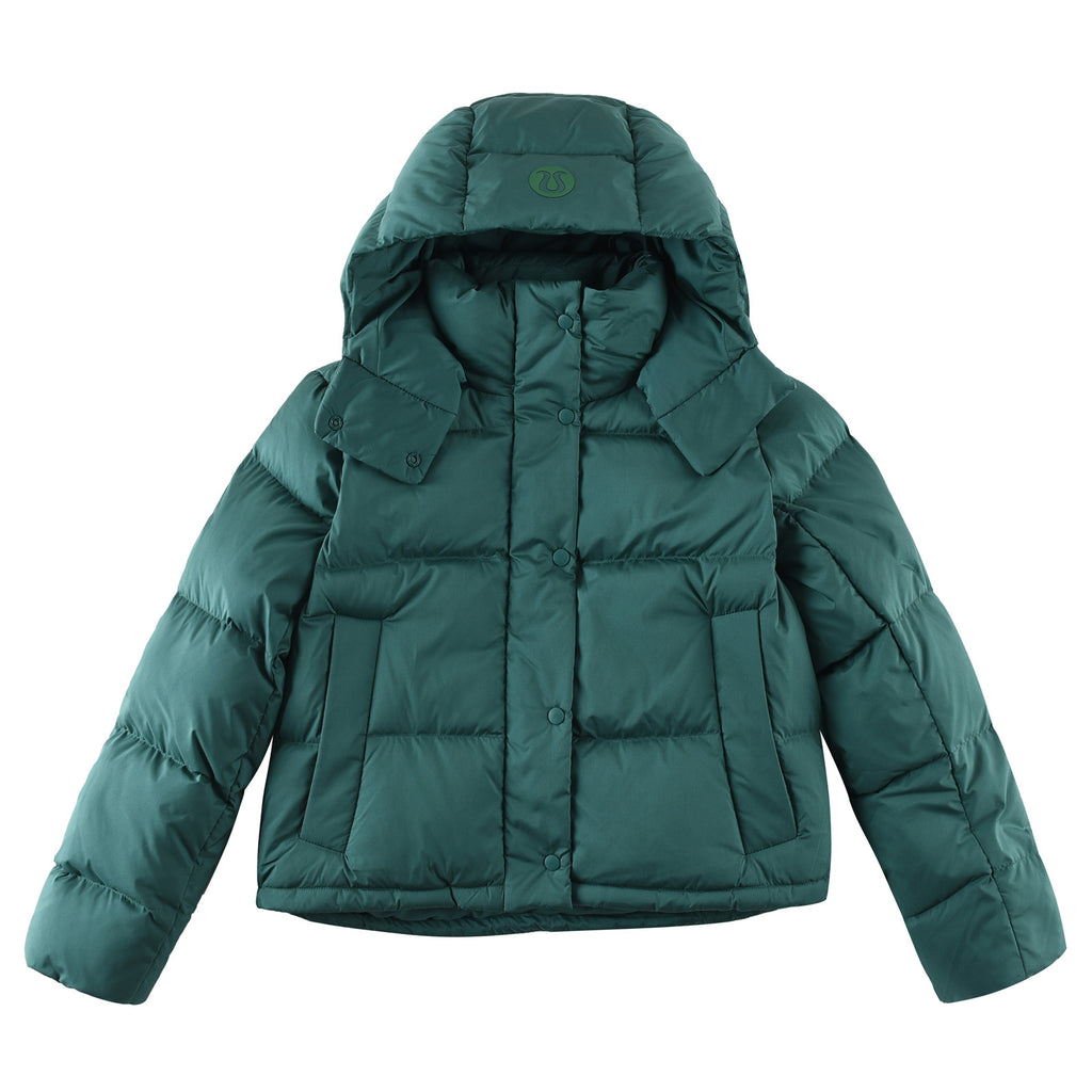 lululemon Women's Wunder Puff Water-Repellent Cropped Down Jacket in Storm Teal