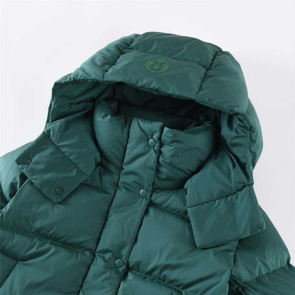 lululemon Women's Wunder Puff Water-Repellent Cropped Down Jacket in Storm Teal