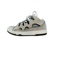 Lanvin Curb Sneakers 'Light Grey' - Black/White Chevron Laces