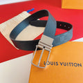 Louis Vuitton Reversible 35mm Belt in Damier Graphite Canvas