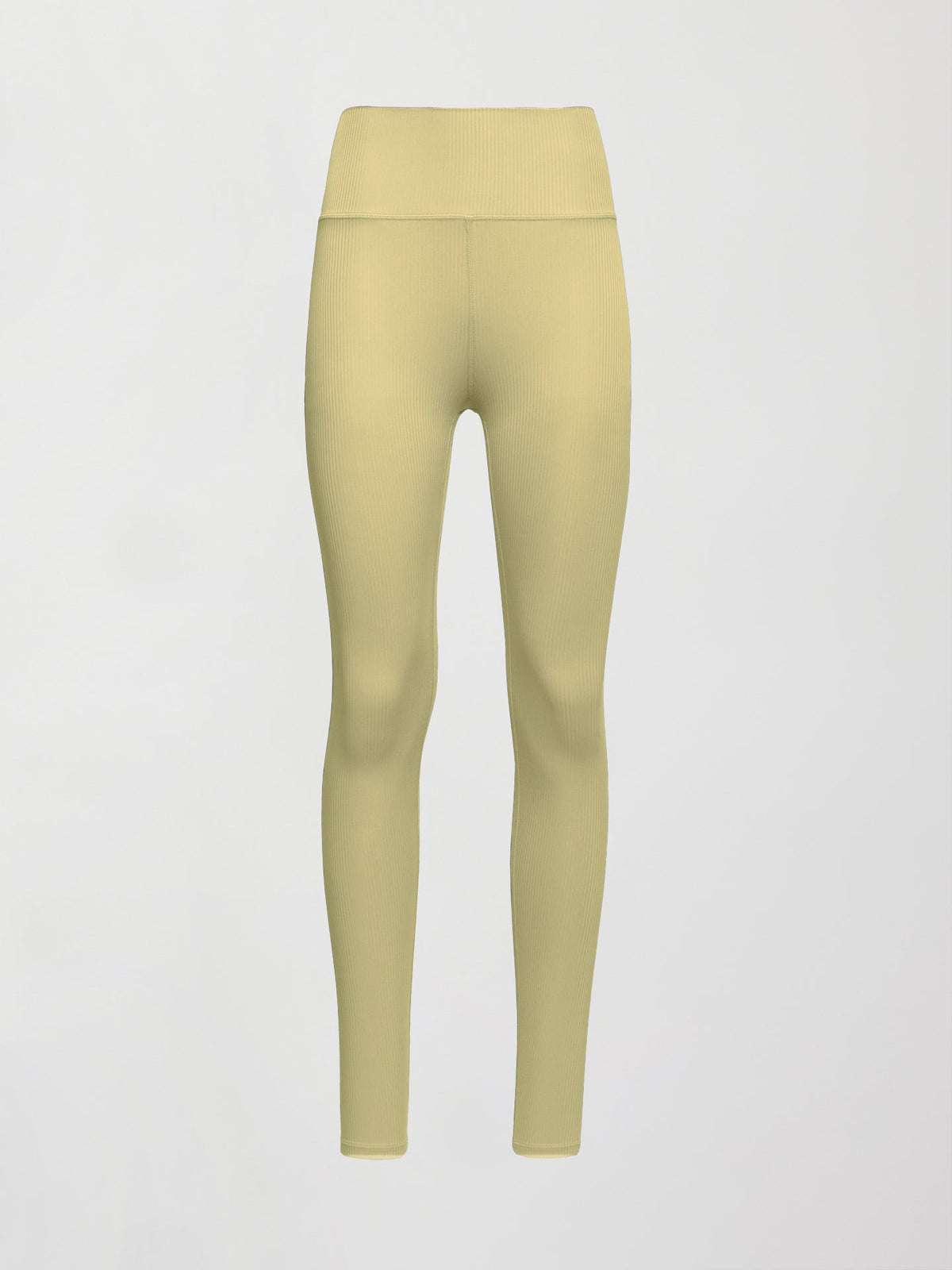 High Rise Legging in Ribbed Melt - Banana