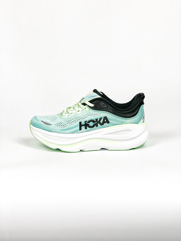 HOKA ONE ONE Women's Bondi 9"Mint Leaf / Pink"