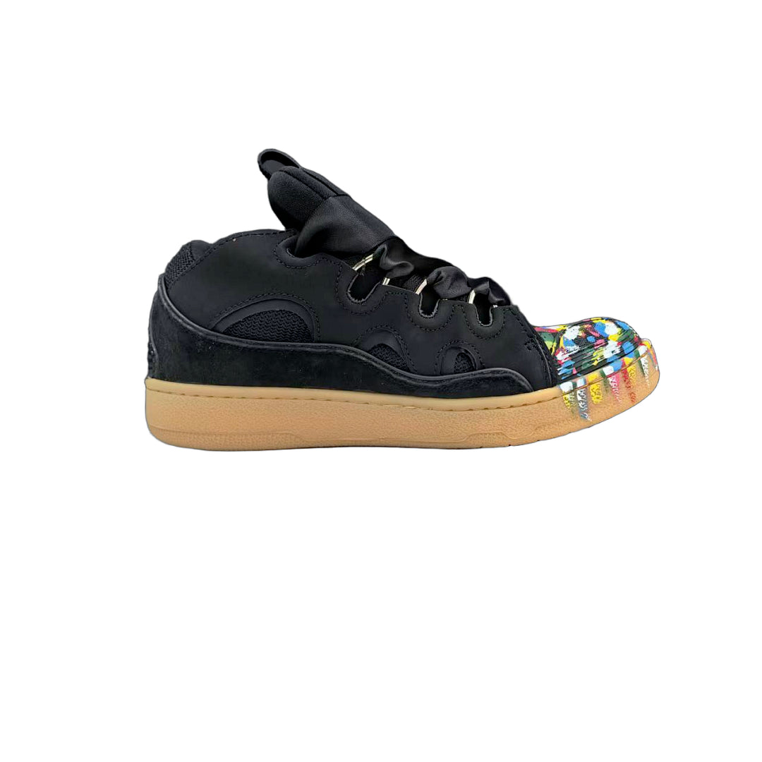 Lanvin x Gallery Dept. Curb Sneakers 'Black Splash' - Gum Sole