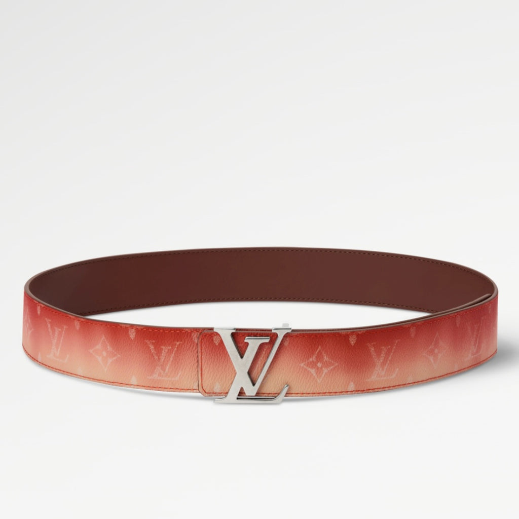 Louis Vuitton LV Initiales Reversible Belt Monogram Pigment Red/Orange 40MM