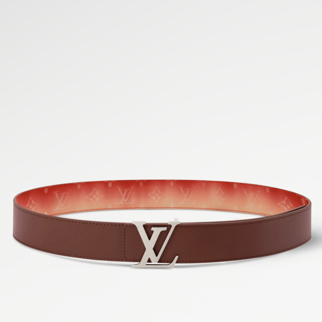 Louis Vuitton LV Initiales Reversible Belt Monogram Pigment Red/Orange 40MM