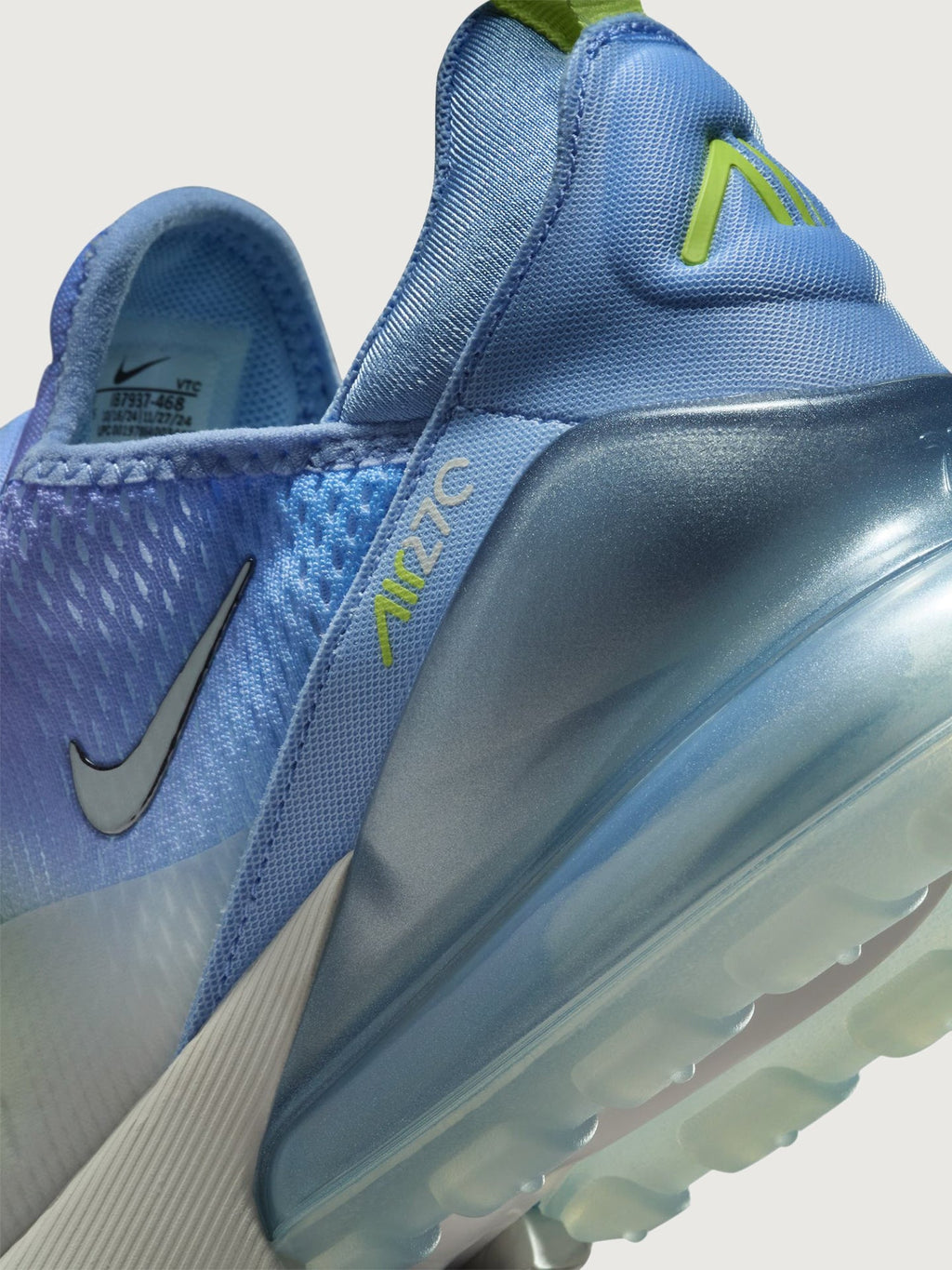 W Air Max 270 - Aluminum/Metallic Silver-Hydrangeas