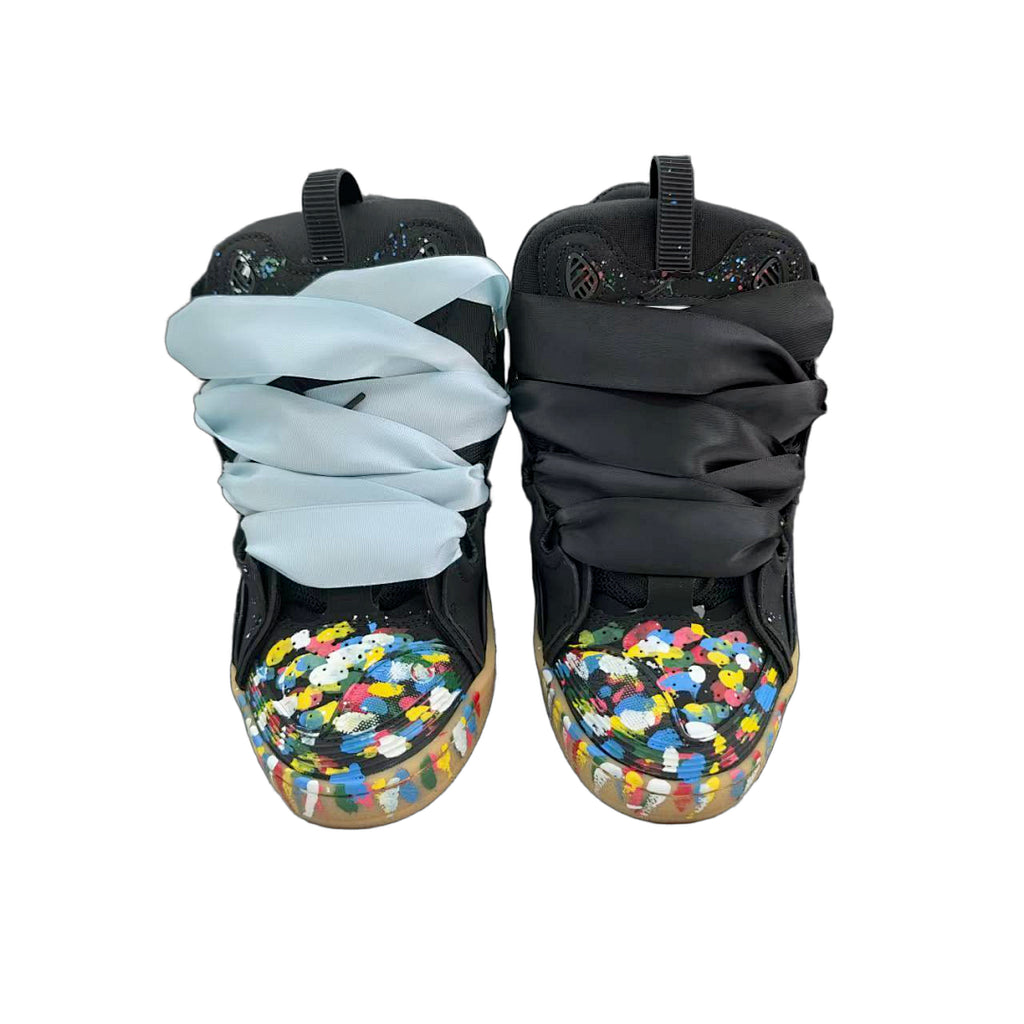 Lanvin x Gallery Dept. Curb Sneakers 'Black Splash' - Gum Sole
