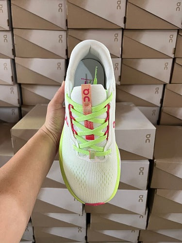 On Cloudsurfer White/Lime/Coral