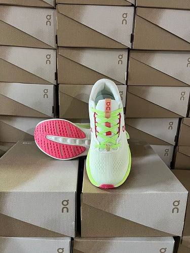 On Cloudsurfer White/Lime/Coral