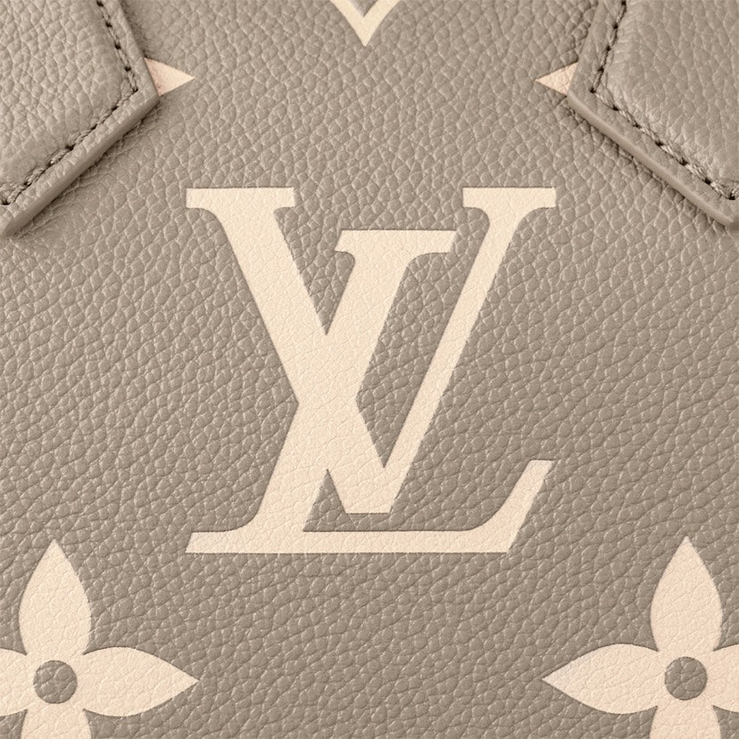Louis Vuitton Speedy Bandoulière 20 Bicolor Monogram Empreinte Tourterelle Crème