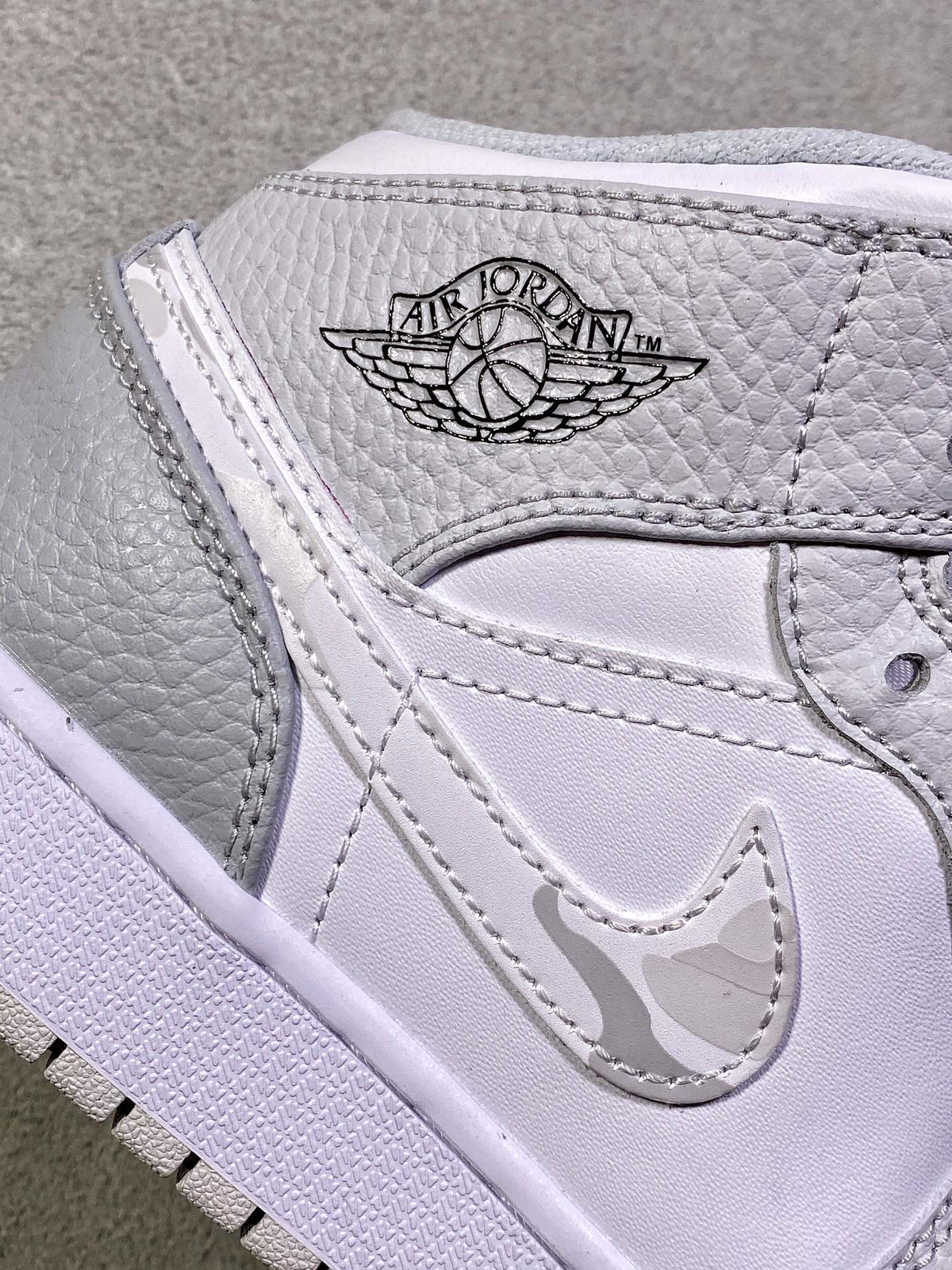 Air Jordan 1 Mid Grey Camo
