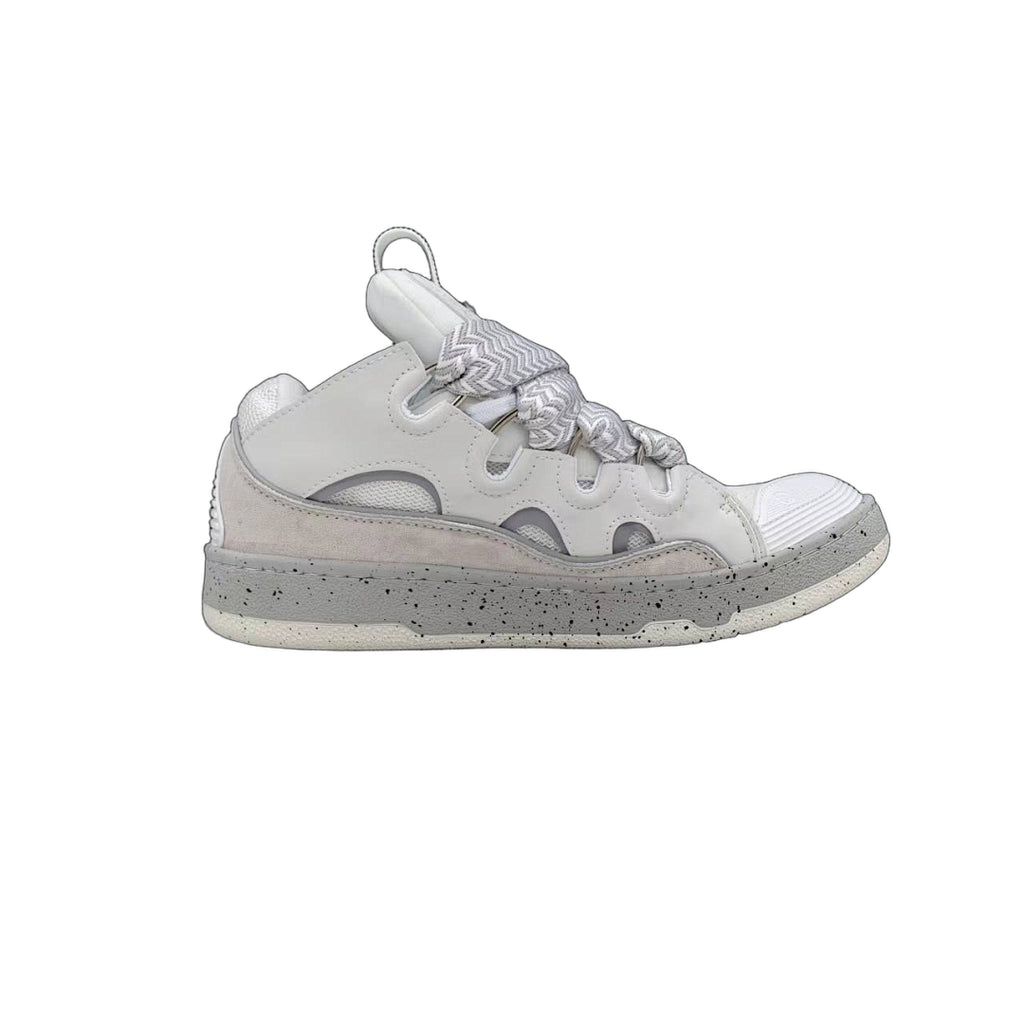 Lanvin Curb Sneakers 'Optic White' - Grey Speckled Midsole