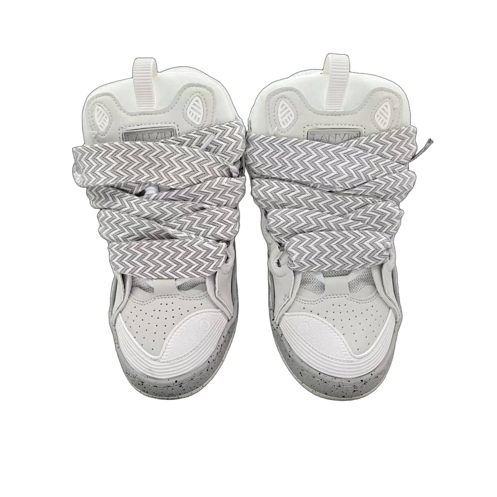 Lanvin Curb Sneakers 'Optic White' - Grey Speckled Midsole