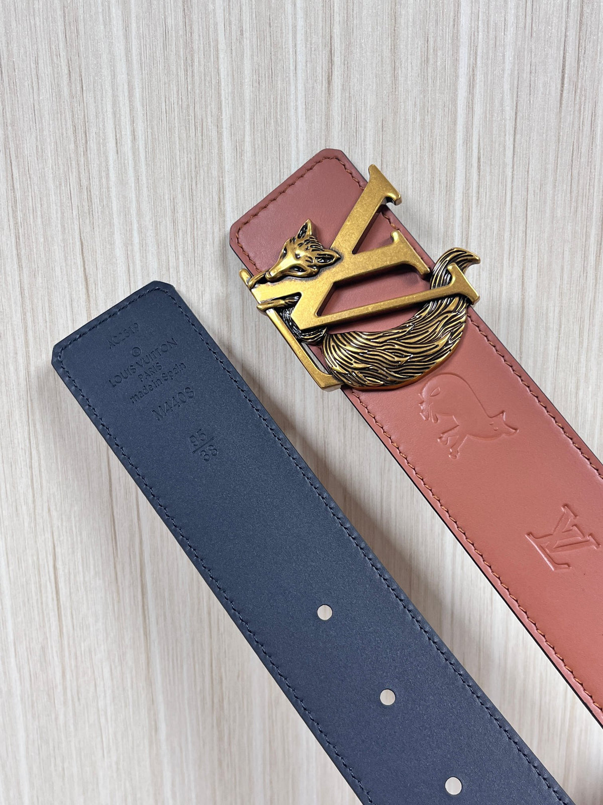 Louis Vuitton LV Initials Fox 40MM Reversible Belt Brown