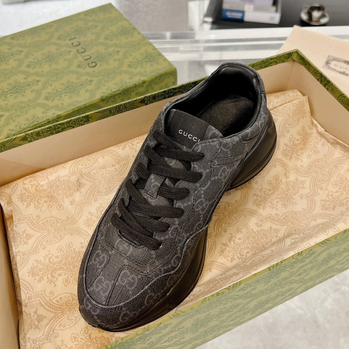 GG 100 RHYTON SNEAKER Ink Black