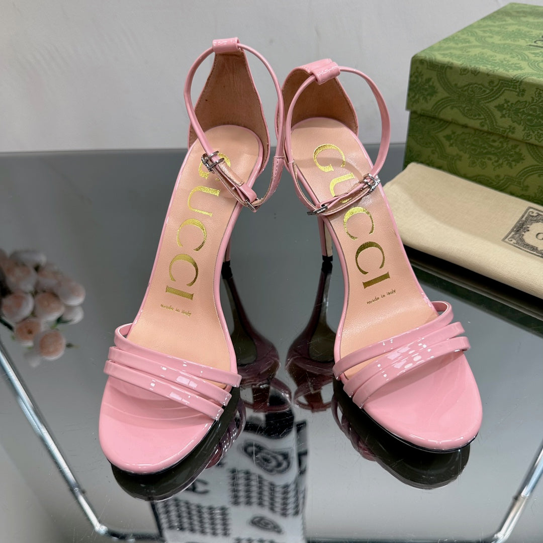 GG 105 HIGH HEEL SANDAL LIGHT PINK LAMBSKIN