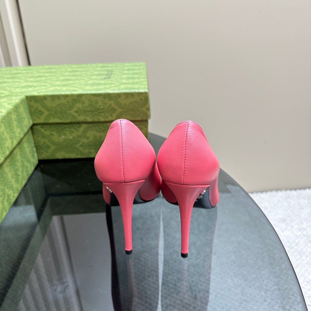 GG 105 BASIC HIGH HEEL HOT PINK LAMBSKIN