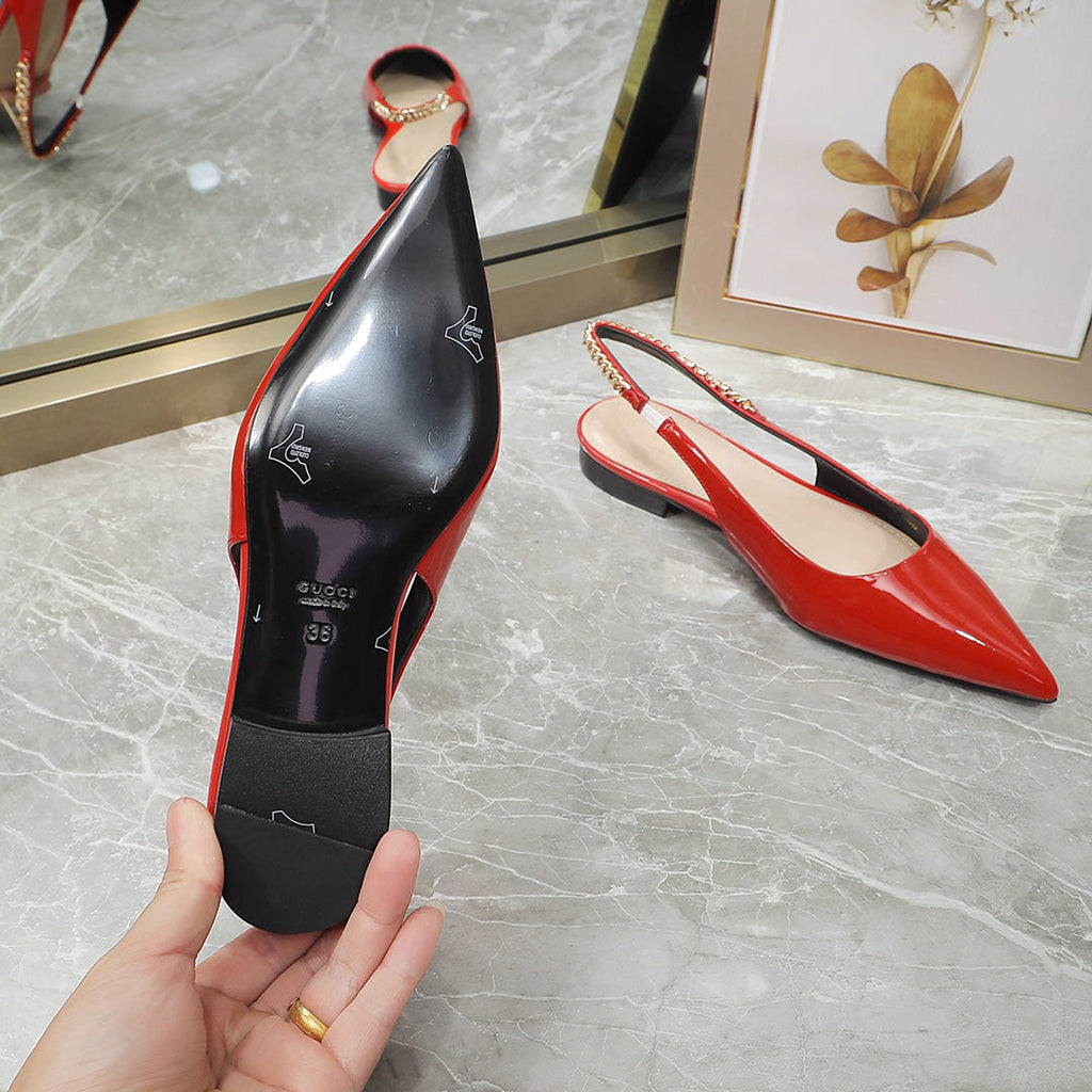 GG  Signoria Slingback Flat orange