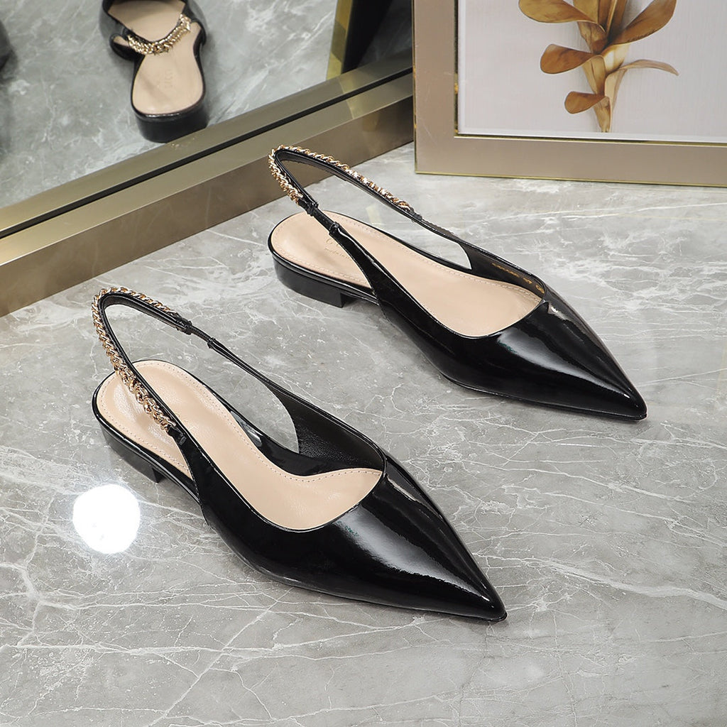 GG  Signoria Slingback Flat Black