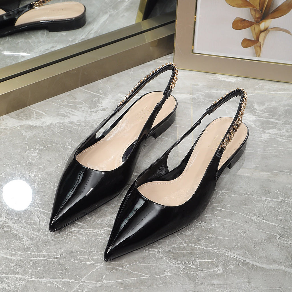 GG  Signoria Slingback Flat Black