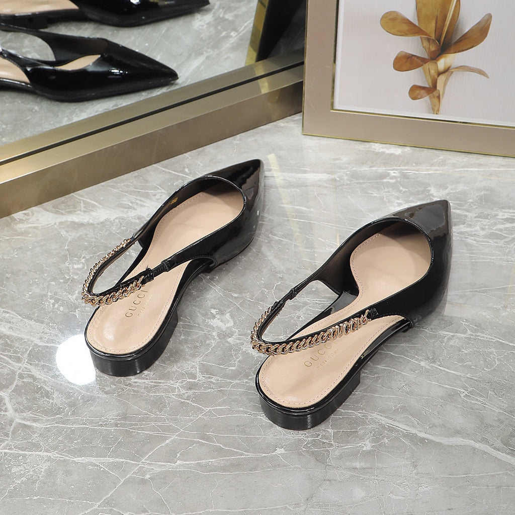 GG  Signoria Slingback Flat Black